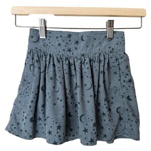 STELLA MCCARTNEY Kids Moon and Stars Skirt Corduroy Blue